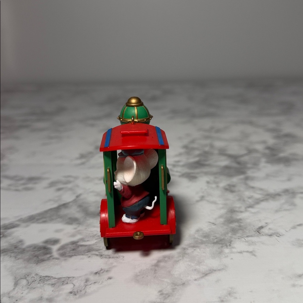 Colorful Train with Mouse Engineer Ornament - Picture 4 of 11